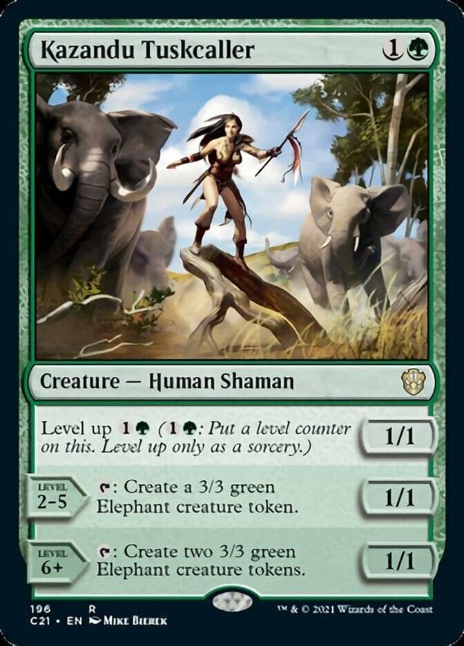 Magic: The Gathering MTG Single Kazandu Tuskcaller [Commander 2021]