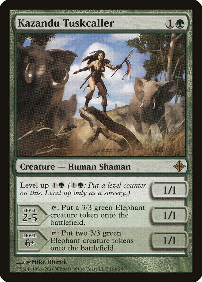Magic: The Gathering MTG Single Kazandu Tuskcaller [Rise of the Eldrazi]