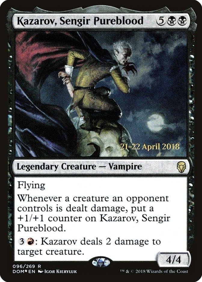 Magic: The Gathering MTG Single Kazarov, Sengir Pureblood  [Dominaria Prerelease Promos]