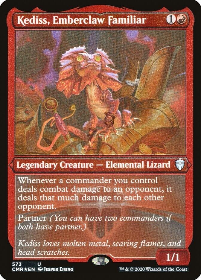Magic: The Gathering MTG Single Kediss, Emberclaw Familiar [Commander Legends Etched]