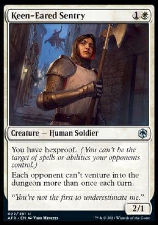 Magic: The Gathering MTG Single Keen-Eared Sentry [Dungeons & Dragons: Adventures in the Forgotten Realms]