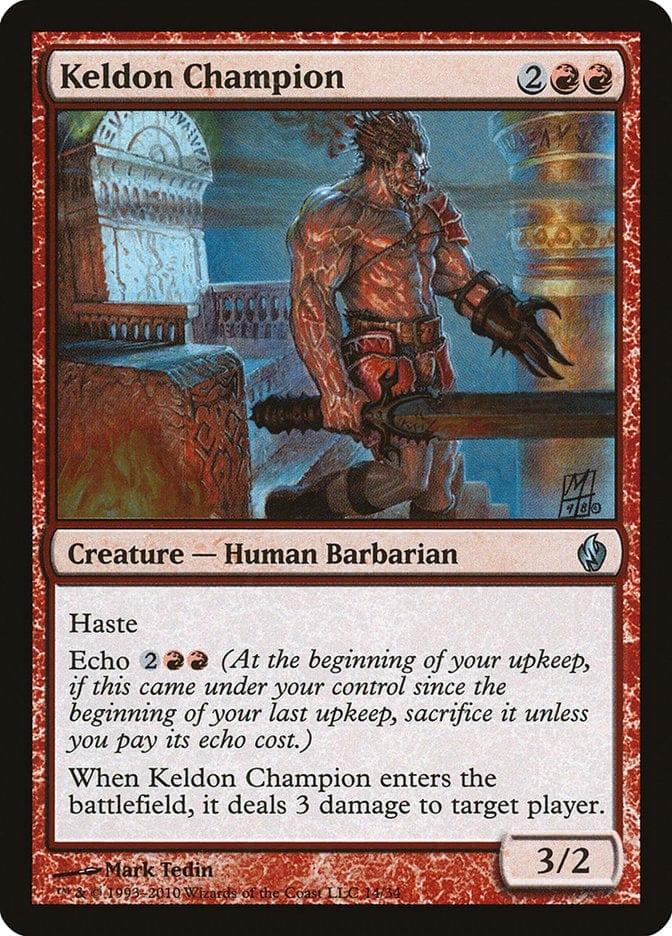 Magic: The Gathering MTG Single Keldon Champion [Premium Deck Series: Fire and Lightning]