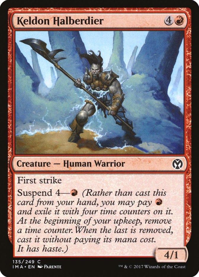 Magic: The Gathering MTG Single Keldon Halberdier [Iconic Masters]