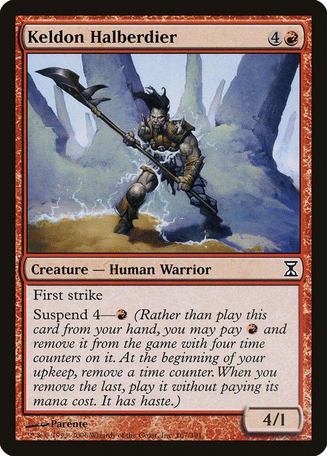 Magic: The Gathering MTG Single Keldon Halberdier [Time Spiral]