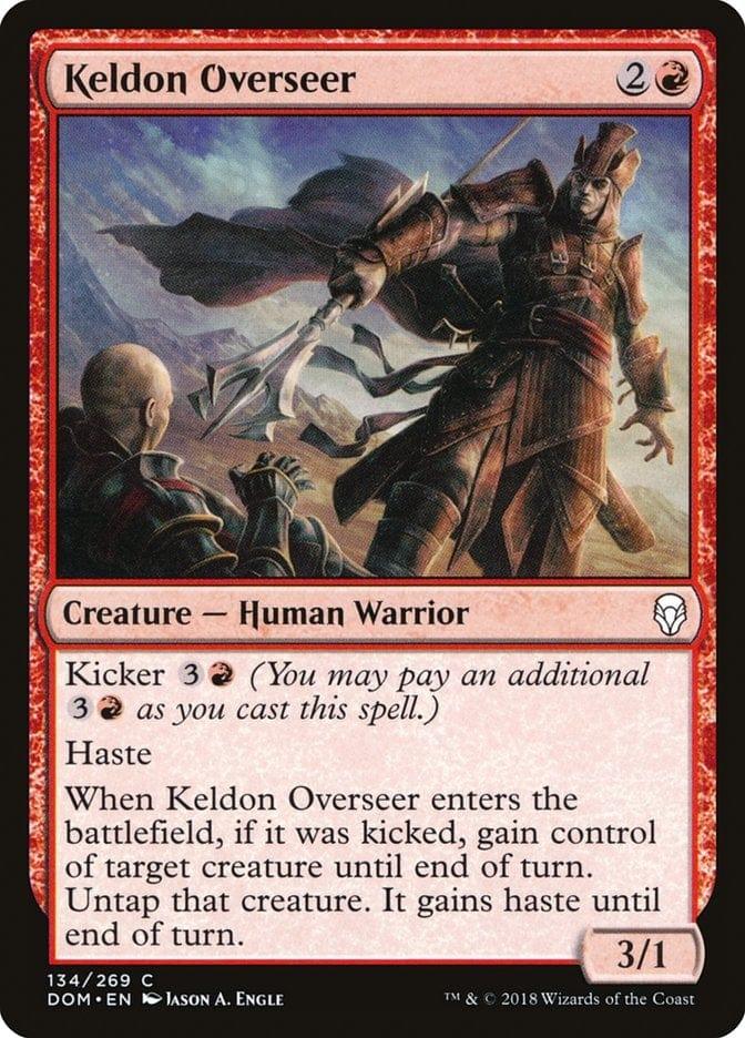 Magic: The Gathering MTG Single Keldon Overseer [Dominaria]