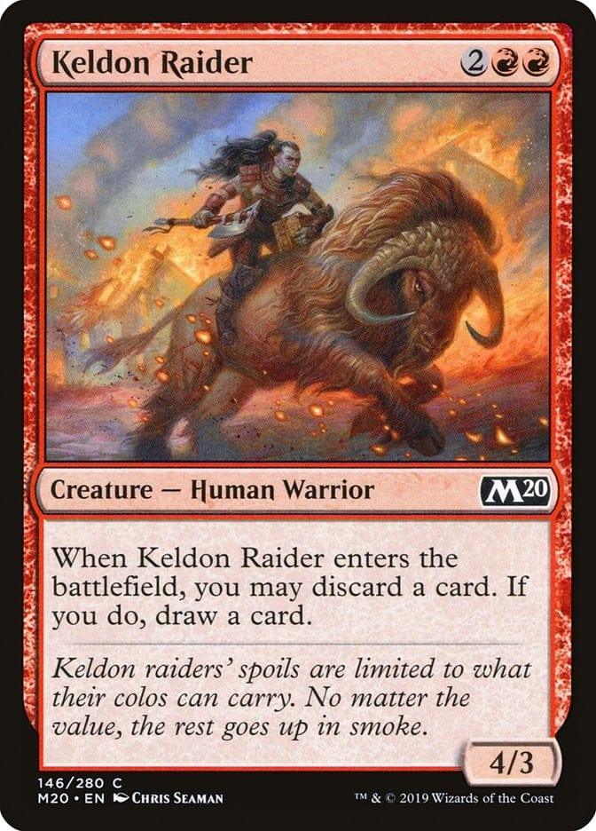 Magic: The Gathering MTG Single Keldon Raider [Core Set 2020]