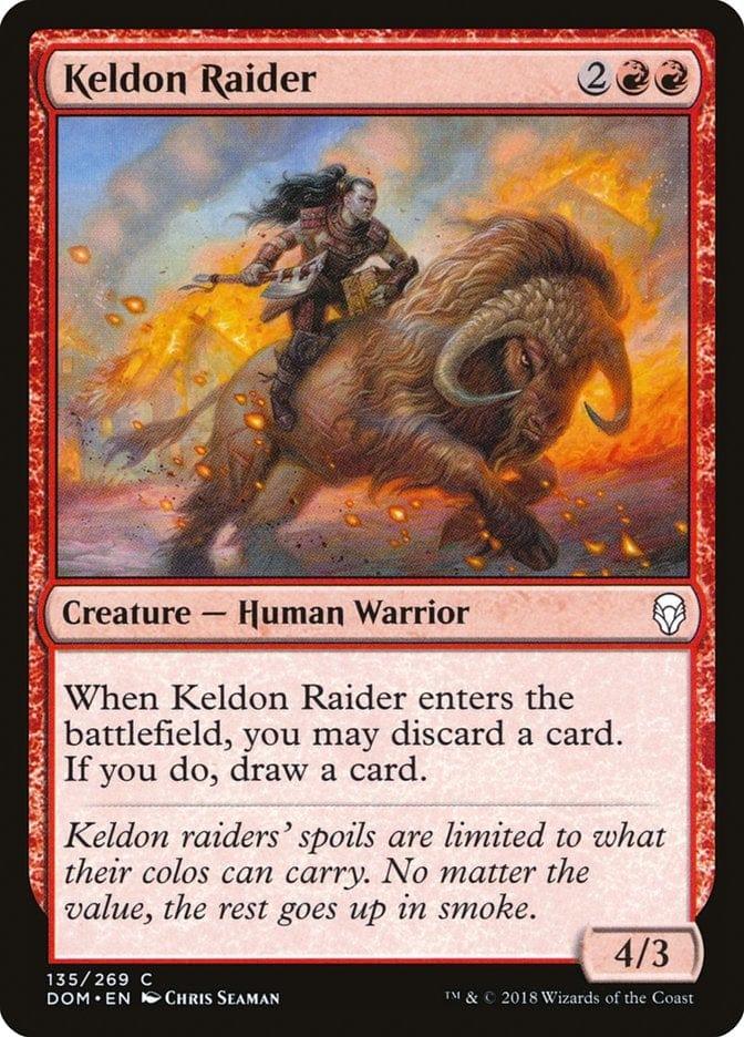 Magic: The Gathering MTG Single Keldon Raider [Dominaria]