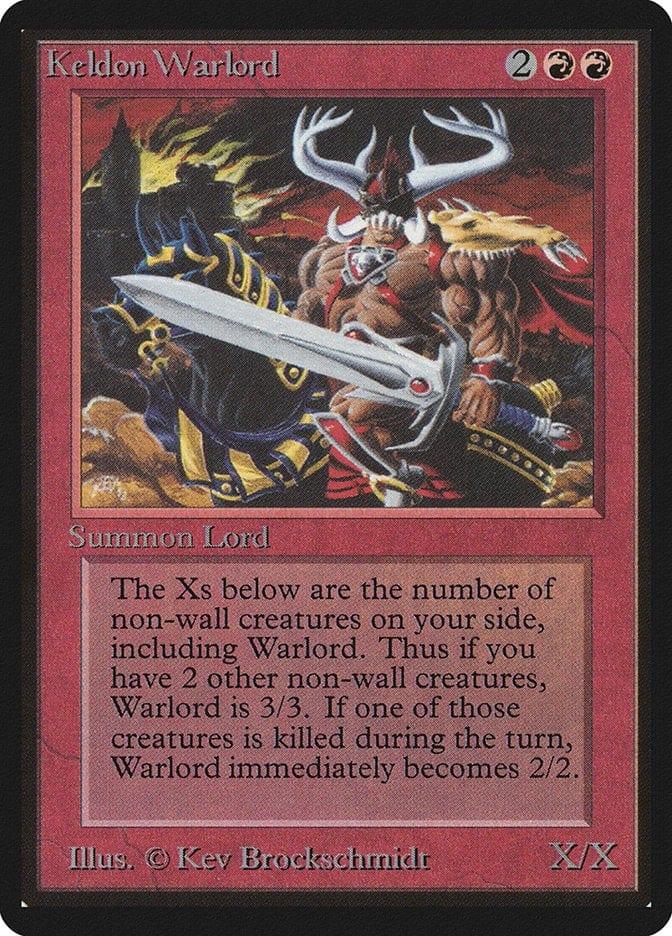 Magic: The Gathering MTG Single Keldon Warlord [Limited Edition Beta]