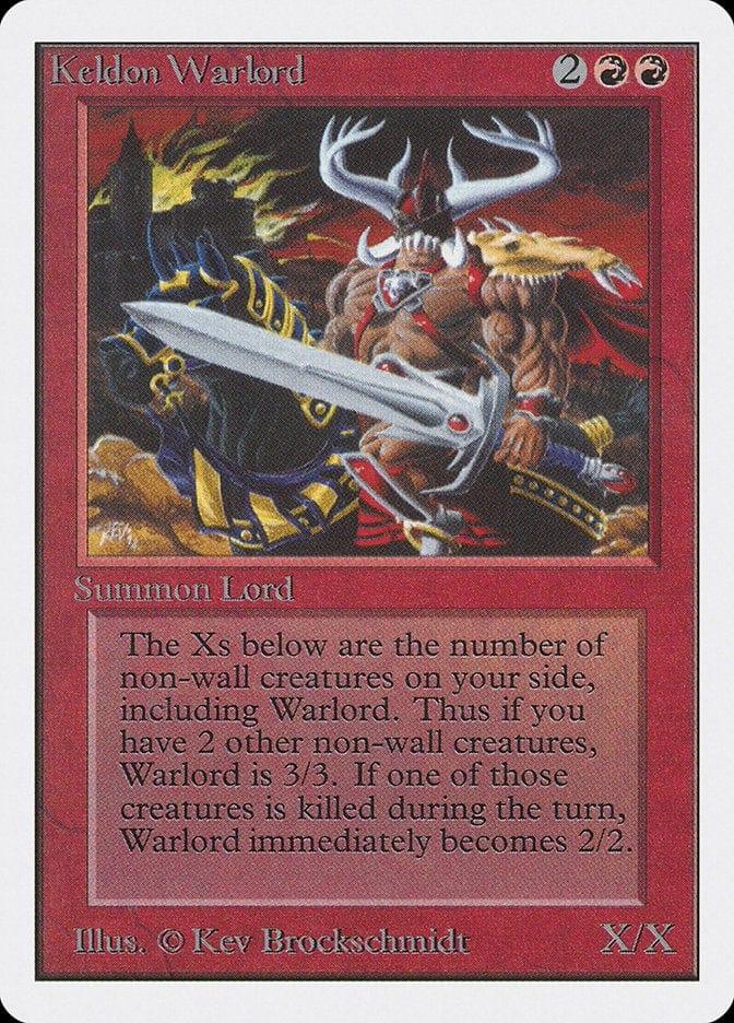 Magic: The Gathering MTG Single Keldon Warlord [Unlimited Edition]