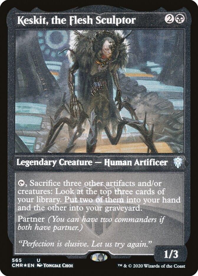 Magic: The Gathering MTG Single Keskit, the Flesh Sculptor [Commander Legends Etched]