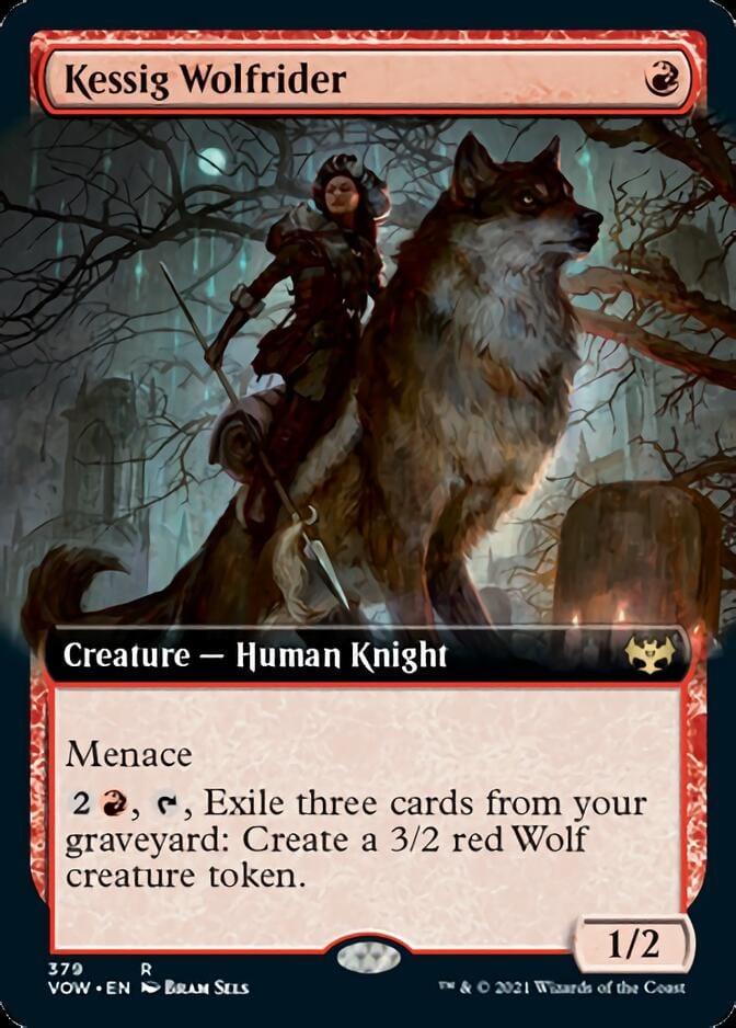 Magic: The Gathering MTG Single Kessig Wolfrider (Extended) [Innistrad: Crimson Vow]