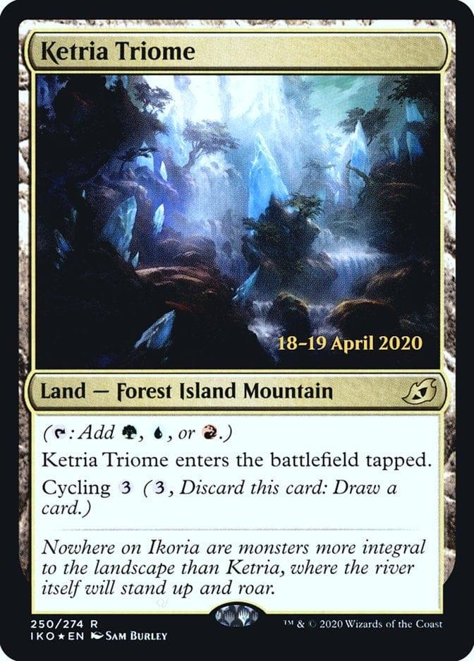 Magic: The Gathering MTG Single Ketria Triome  [Ikoria: Lair of Behemoths Prerelease Promos]
