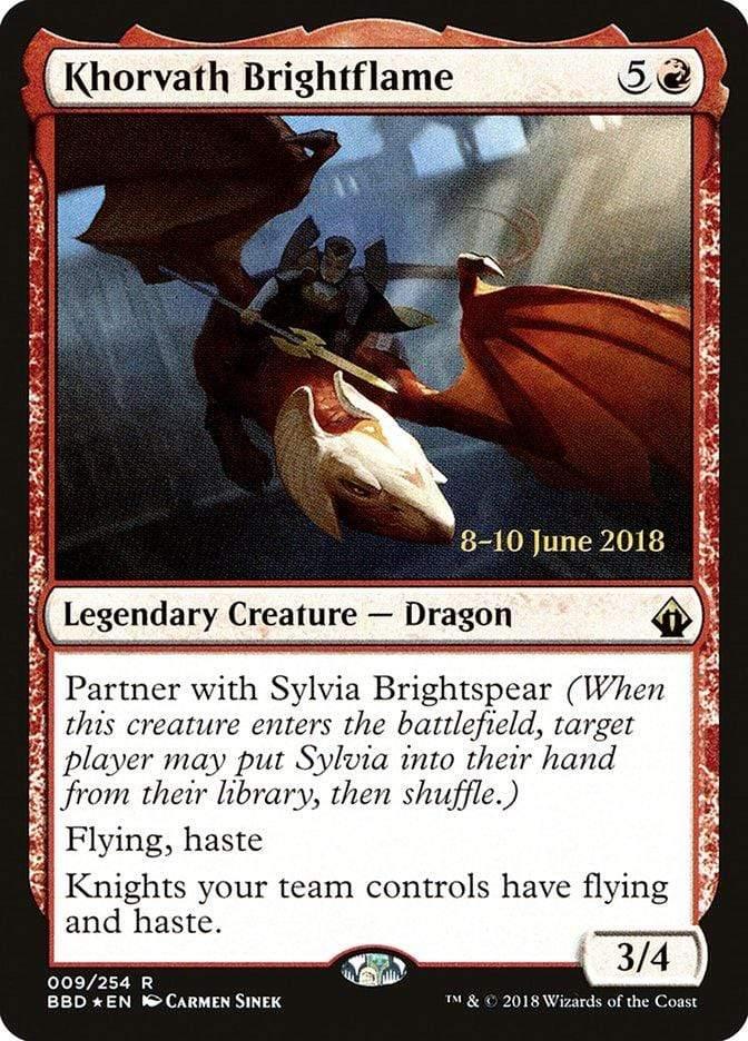 Magic: The Gathering MTG Single Khorvath Brightflame  [Battlebond Prerelease Promos]