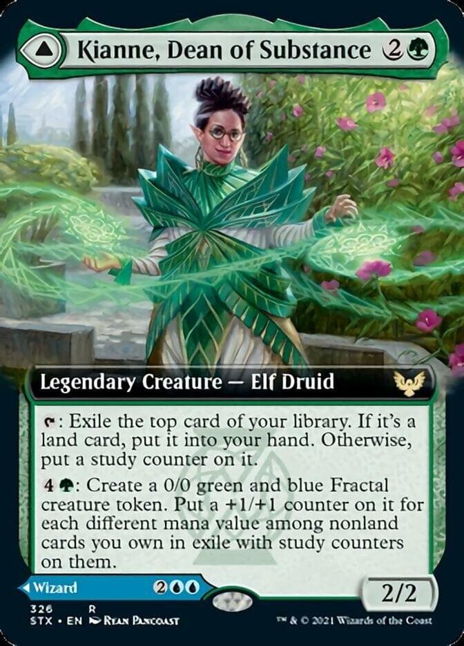 Magic: The Gathering MTG Single Kianne, Dean of Substance // Imbraham, Dean of Theory (Extended) [Strixhaven: School of Mages]