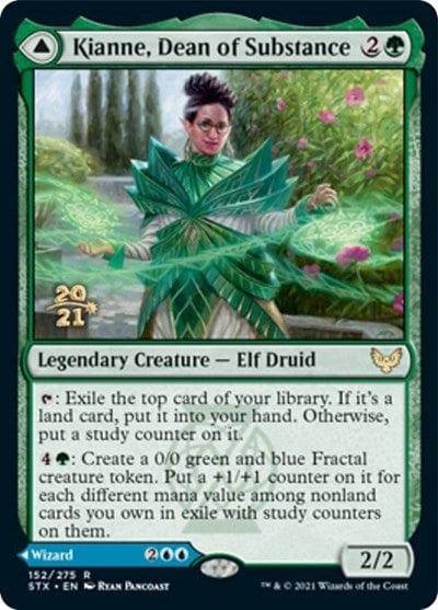 Magic: The Gathering MTG Single Kianne, Dean of Substance // Imbraham, Dean of Theory [Strixhaven: School of Mages Prerelease Promos]