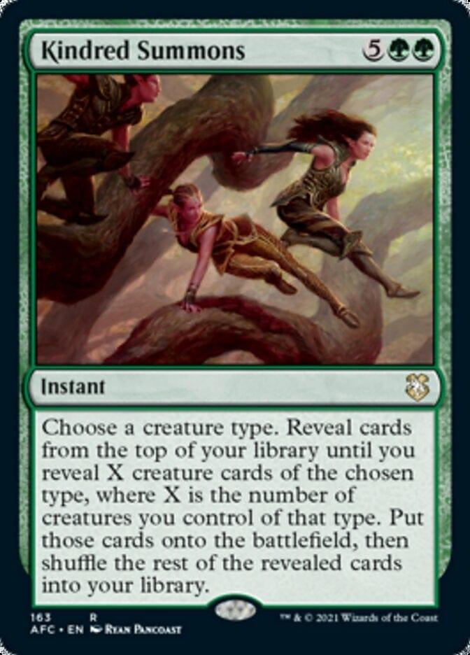 Magic: The Gathering MTG Single Kindred Summons [Dungeons & Dragons: Adventures in the Forgotten Realms Commander]