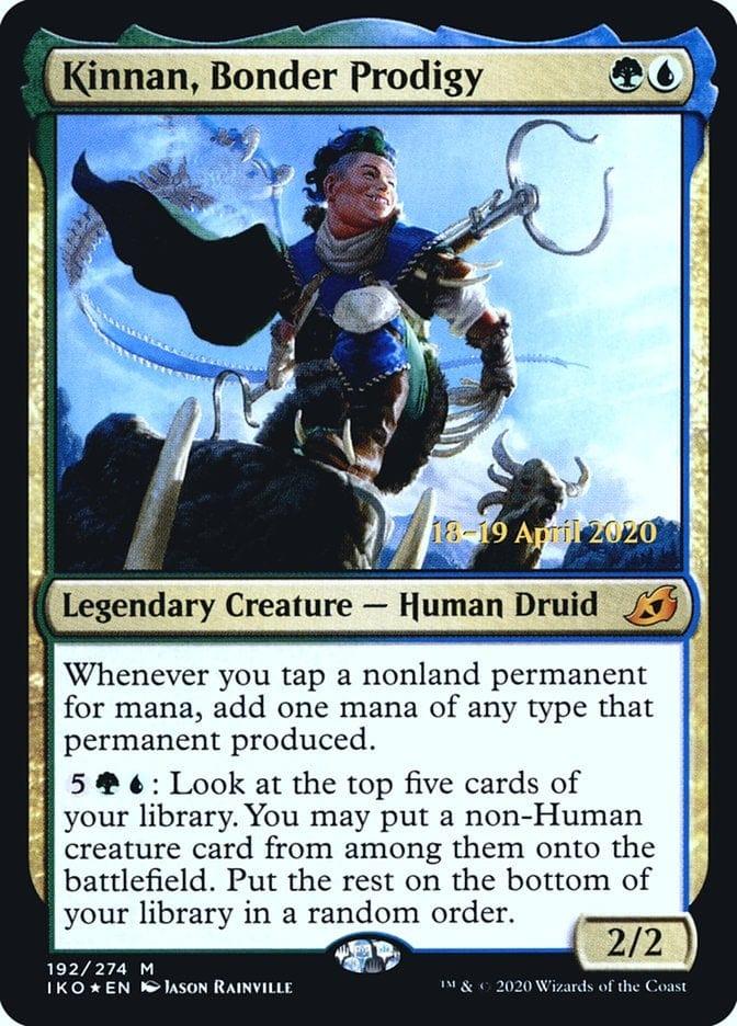 Magic: The Gathering MTG Single Kinnan, Bonder Prodigy  [Ikoria: Lair of Behemoths Prerelease Promos]