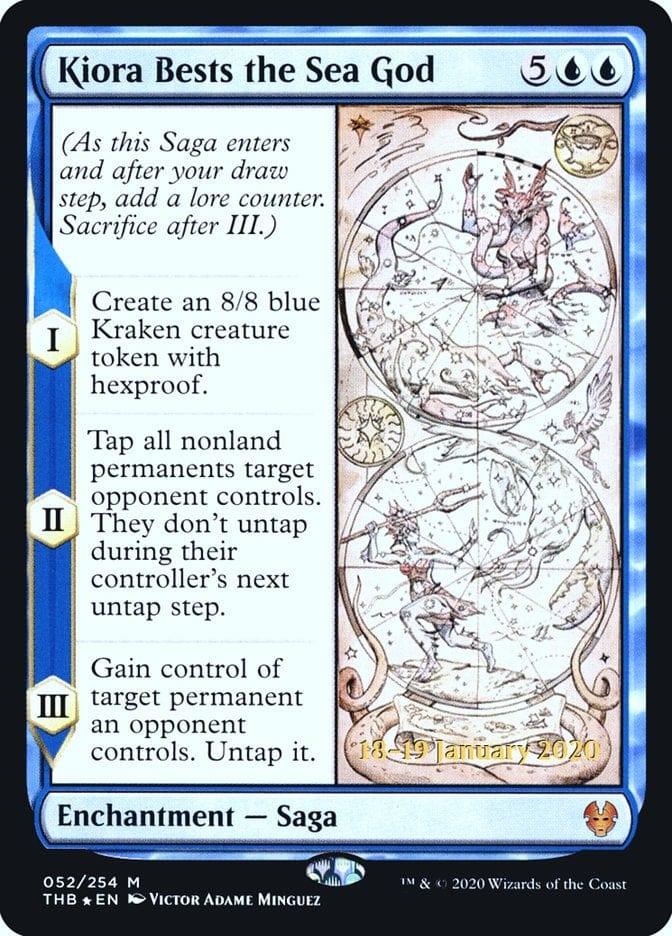 Magic: The Gathering MTG Single Kiora Bests the Sea God [Theros Beyond Death Prerelease Promos]