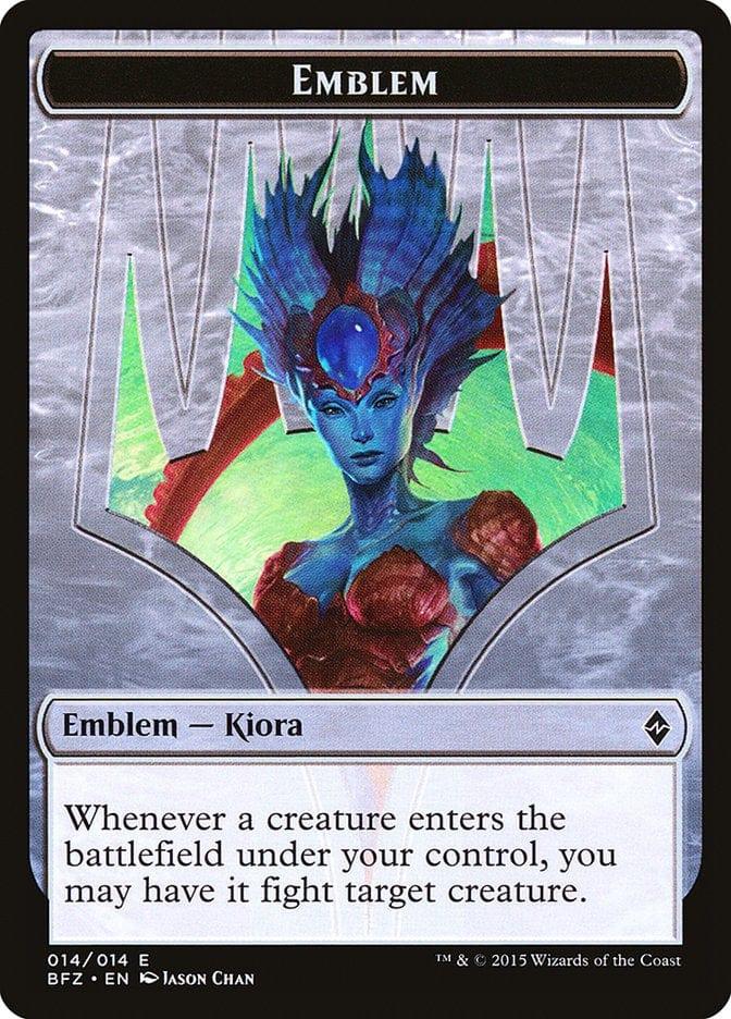Magic: The Gathering MTG Single Kiora, Master of the Depths Emblem [Battle for Zendikar Tokens]