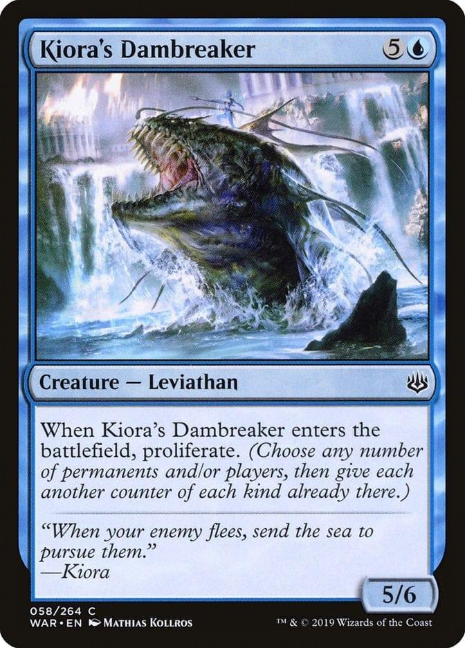 Magic: The Gathering MTG Single Kiora's Dambreaker [War of the Spark]