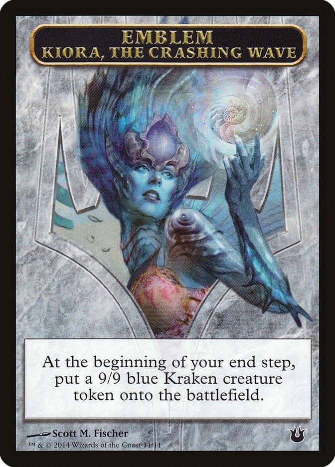 Magic: The Gathering MTG Single Kiora, the Crashing Wave Emblem [Born of the Gods Tokens]