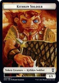 Magic: The Gathering MTG Single Kithkin Soldier // Pegasus Double-sided Token [Kaldheim Commander]