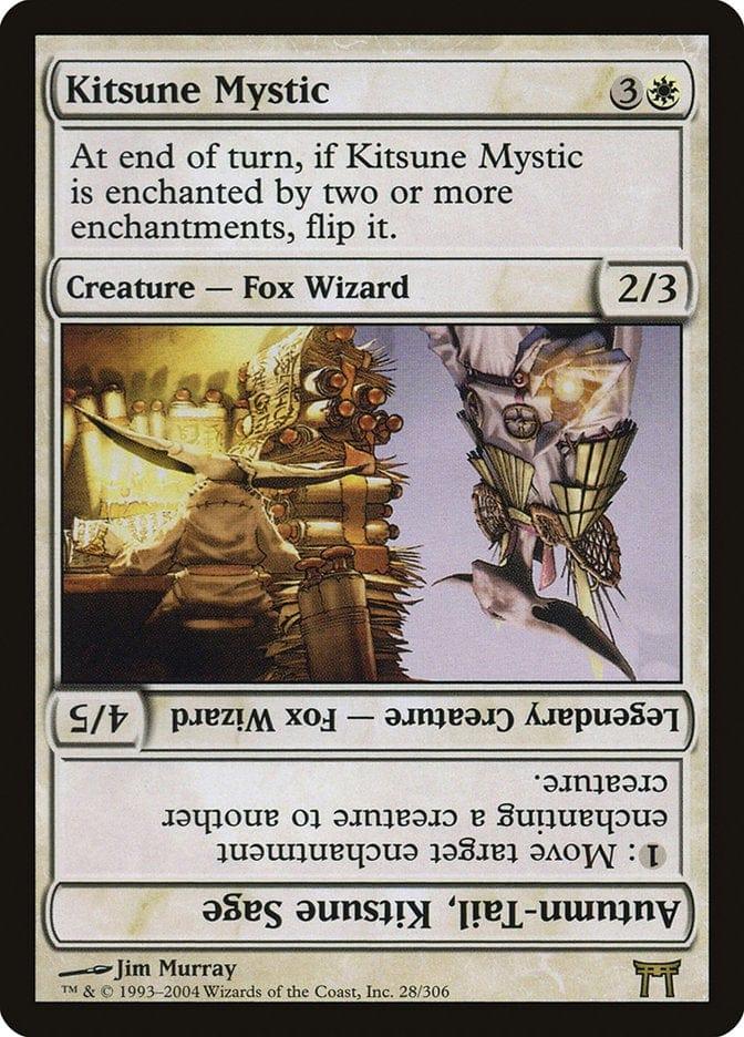 Magic: The Gathering MTG Single Kitsune Mystic // Autumn-Tail, Kitsune Sage [Champions of Kamigawa]