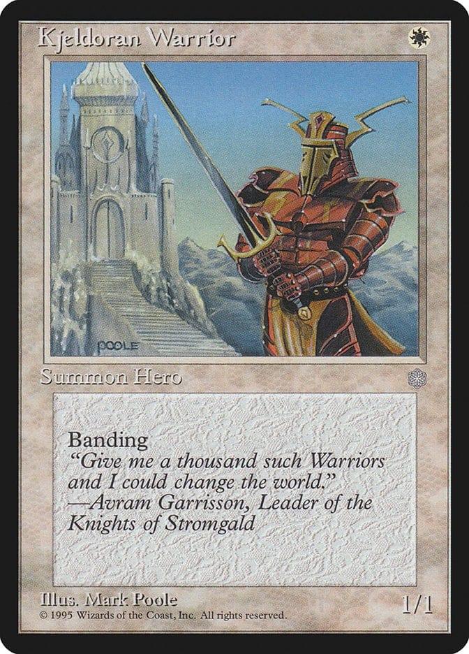 Magic: The Gathering MTG Single Kjeldoran Warrior [Ice Age]