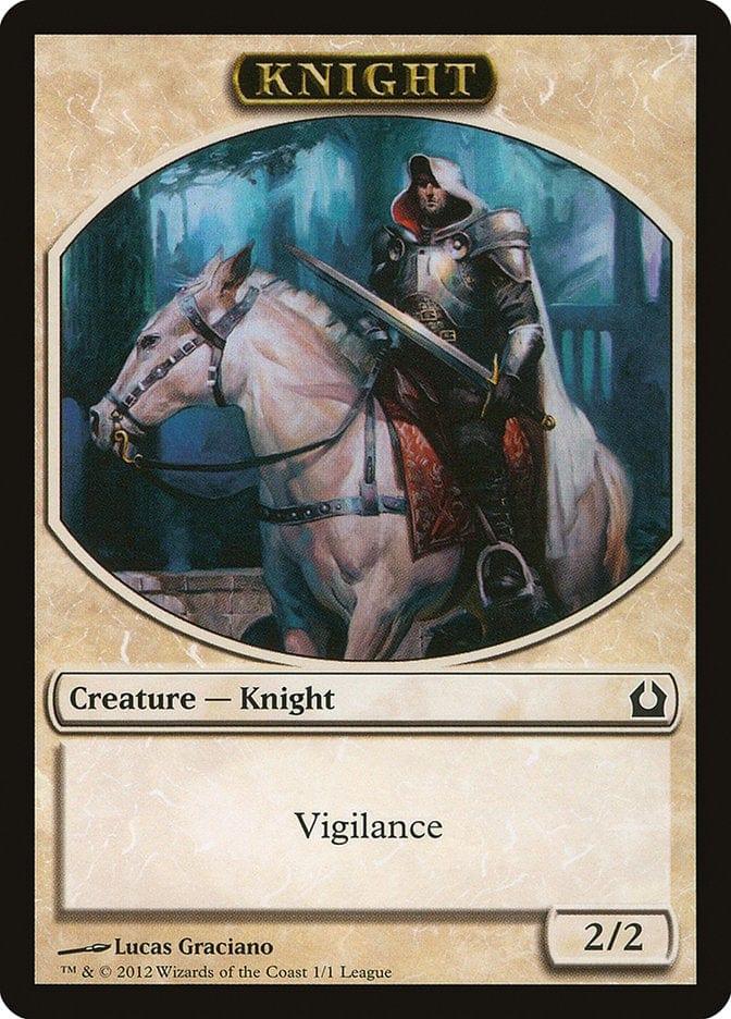 Magic: The Gathering MTG Single Knight [League Tokens 2012]