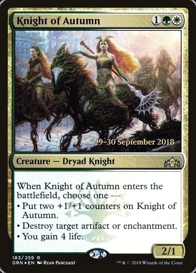 Magic: The Gathering MTG Single Knight of Autumn  [Guilds of Ravnica Prerelease Promos]