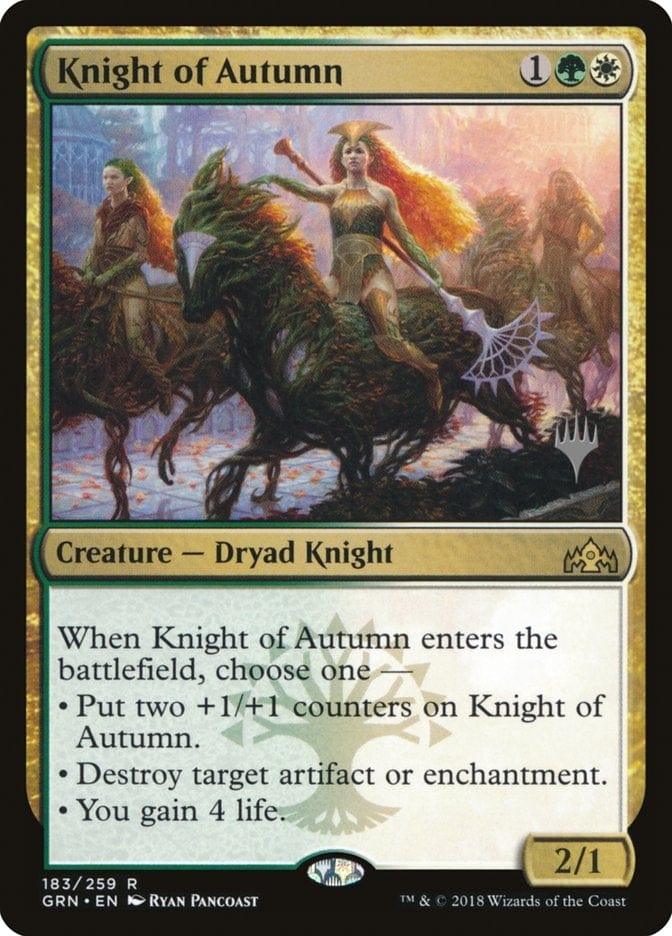 Magic: The Gathering MTG Single Knight of Autumn (Promo Pack) [Guilds of Ravnica Promos]