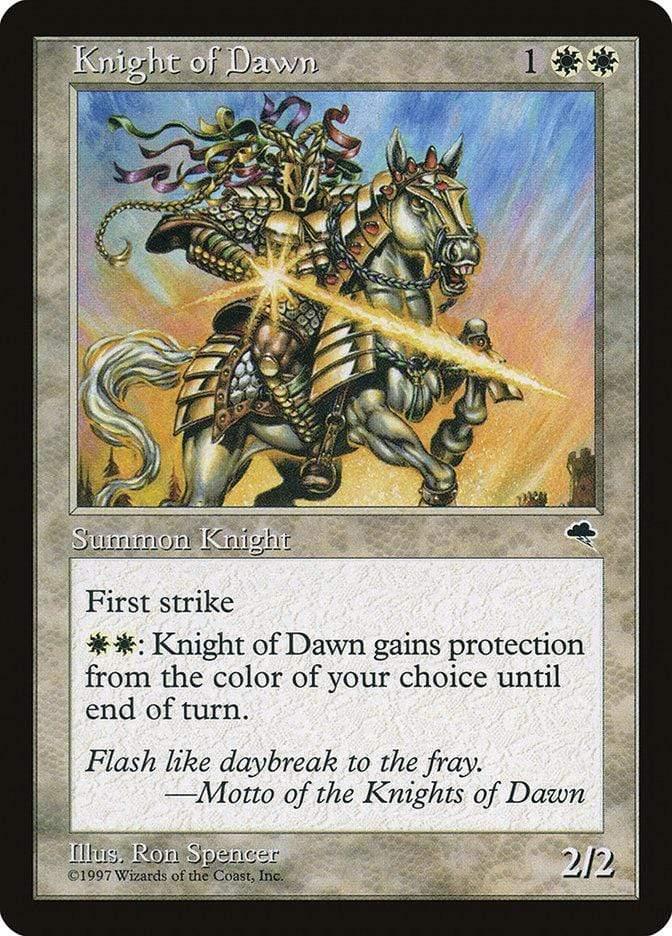 Magic: The Gathering MTG Single Knight of Dawn [Tempest]