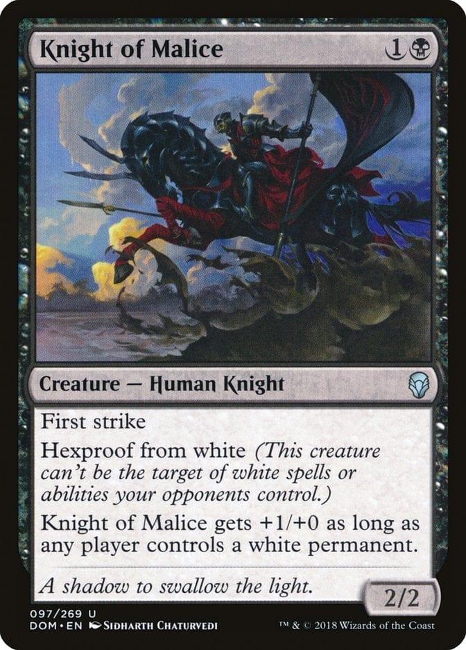 Magic: The Gathering MTG Single Knight of Malice [Dominaria]