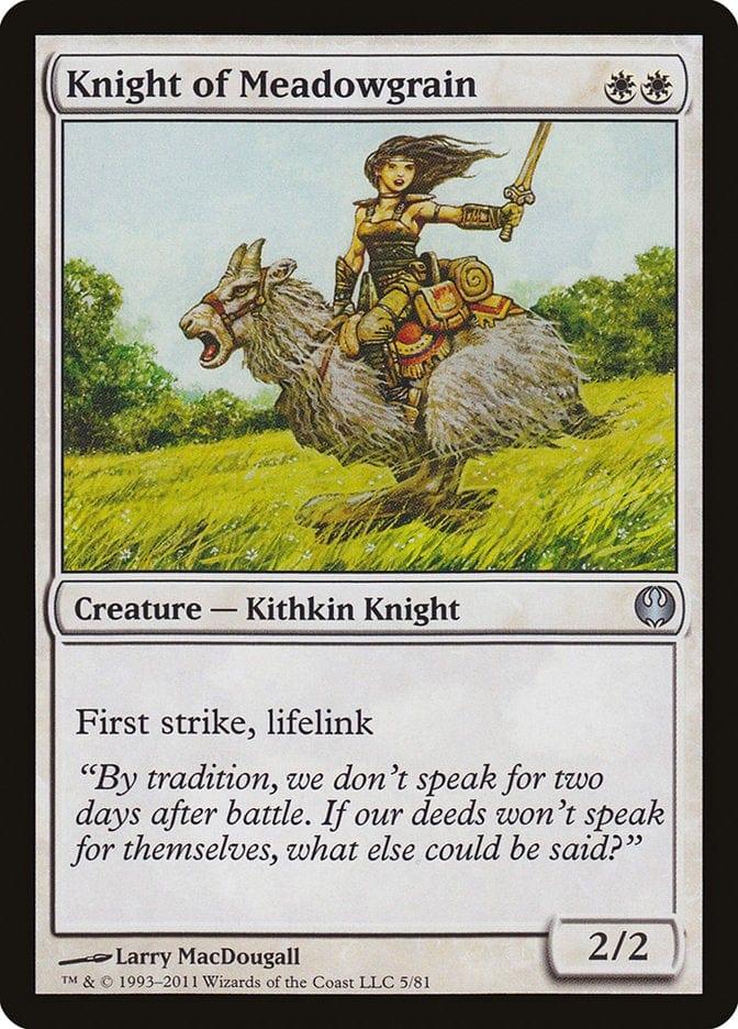 Magic: The Gathering MTG Single Knight of Meadowgrain [Duel Decks: Knights vs. Dragons]