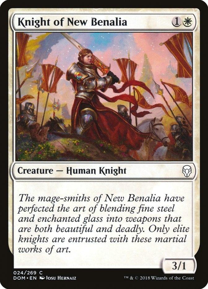 Magic: The Gathering MTG Single Knight of New Benalia [Dominaria]