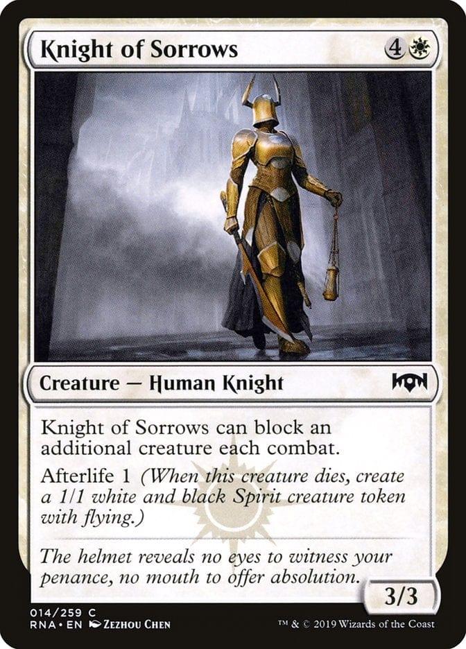 Magic: The Gathering MTG Single Knight of Sorrows [Ravnica Allegiance]