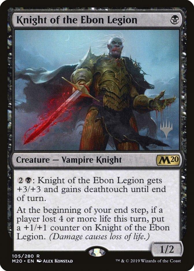 Magic: The Gathering MTG Single Knight of the Ebon Legion (Promo Pack) [Core Set 2020 Promos]