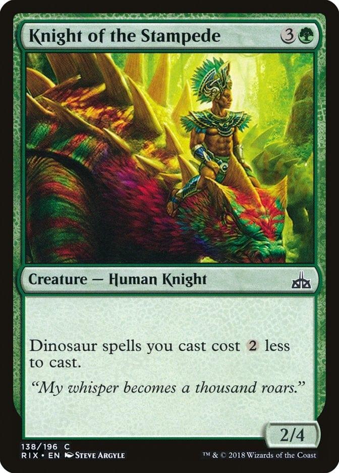 Magic: The Gathering MTG Single Knight of the Stampede [Rivals of Ixalan]