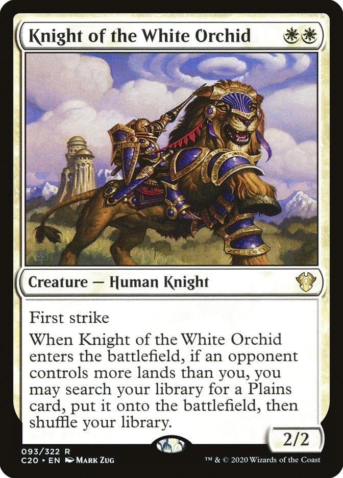 Magic: The Gathering MTG Single Knight of the White Orchid [Commander 2020]