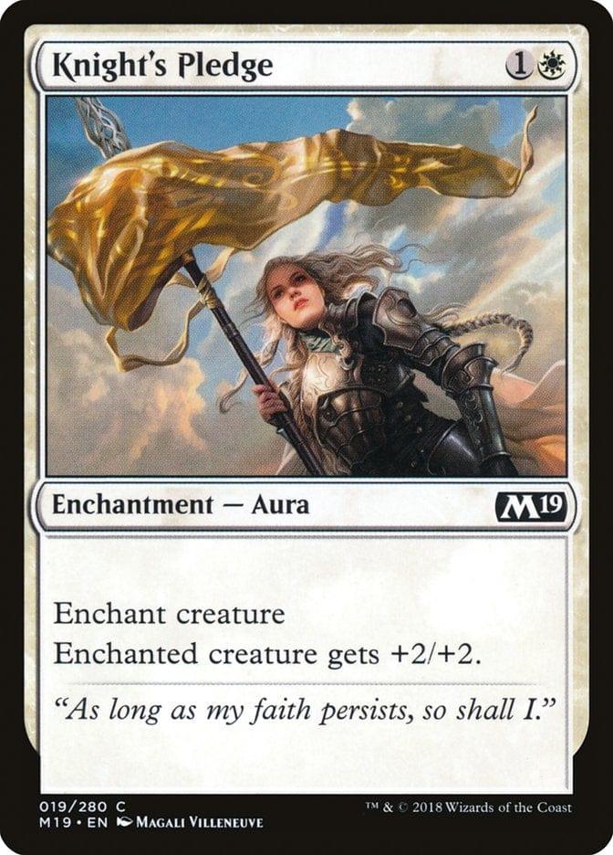 Magic: The Gathering MTG Single Knight's Pledge [Core Set 2019]