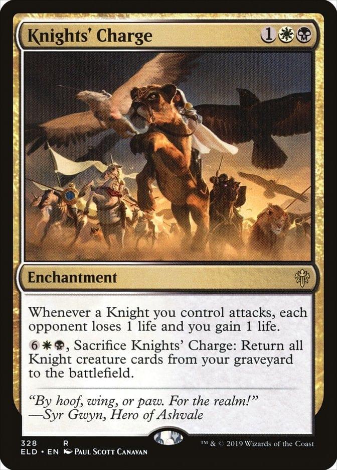 Magic: The Gathering MTG Single Knights' Charge [Throne of Eldraine]