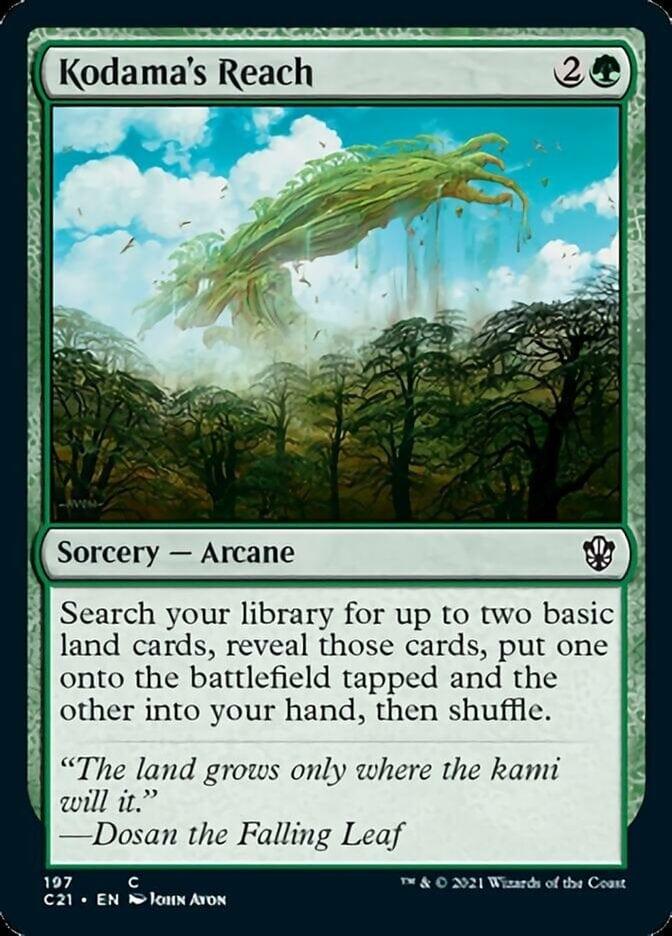 Magic: The Gathering MTG Single Kodama's Reach [Commander 2021]