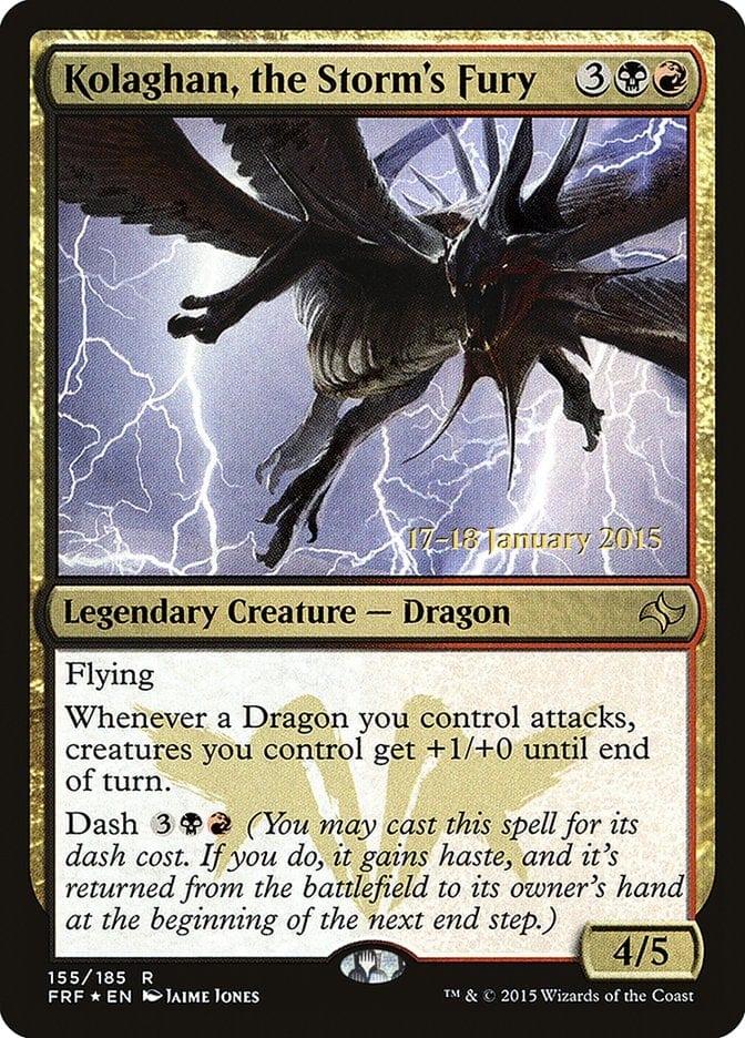 Magic: The Gathering MTG Single Kolaghan, the Storm's Fury  [Fate Reforged Prerelease Promos]