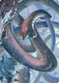 Magic: The Gathering MTG Single Koma, Cosmos Serpent 1 Art Card [Kaldheim: Art Series]