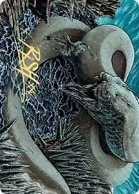 Magic: The Gathering MTG Single Koma, Cosmos Serpent 2 Art Card (Gold-Stamped Signature) [Kaldheim: Art Series]
