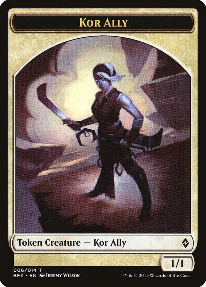 Magic: The Gathering MTG Single Kor Ally [Battle for Zendikar Tokens]