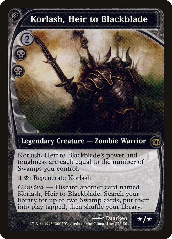 Magic: The Gathering MTG Single Korlash, Heir to Blackblade [Future Sight]