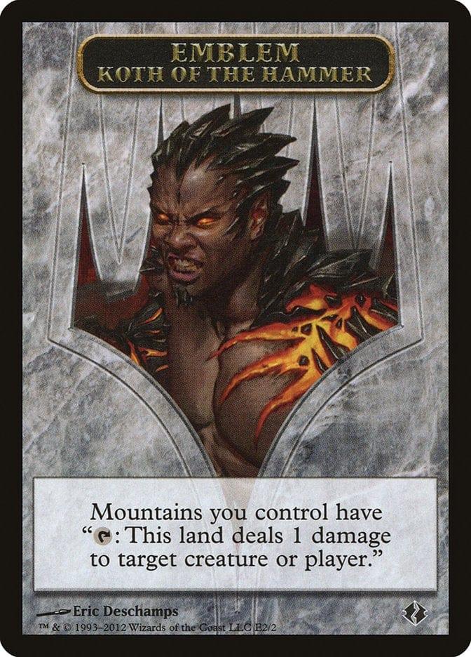 Magic: The Gathering MTG Single Koth of the Hammer Emblem [Duel Decks: Venser vs. Koth Tokens]