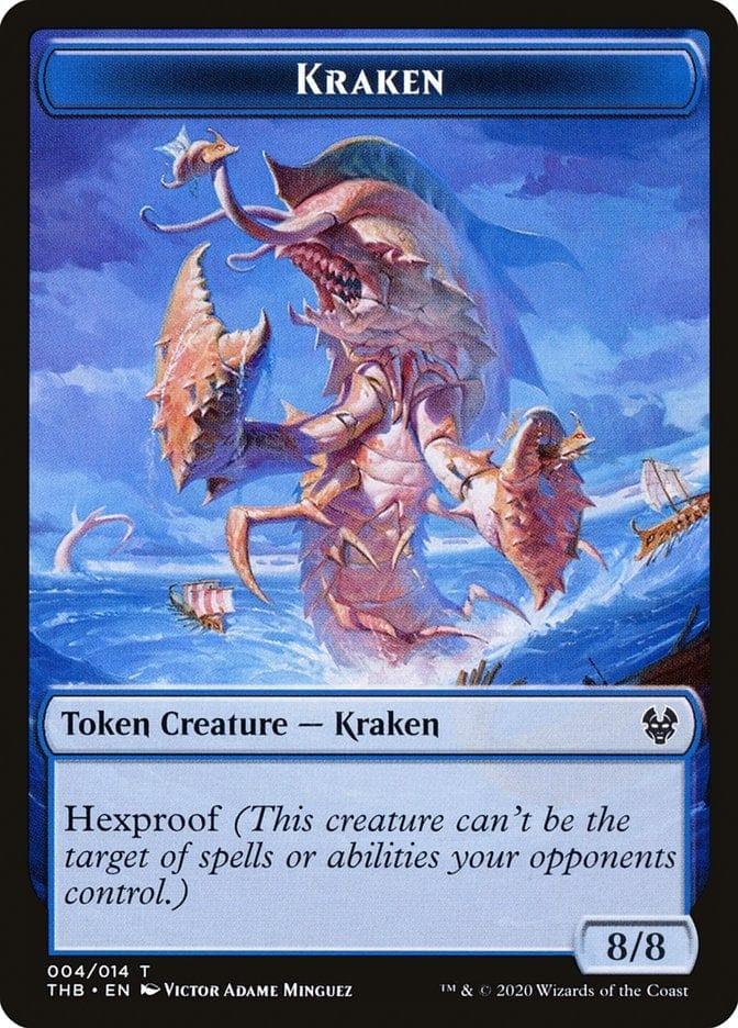 Magic: The Gathering MTG Single Kraken [Theros Beyond Death Tokens]
