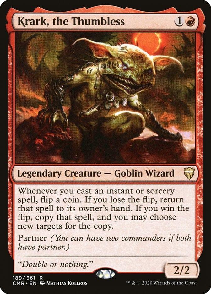 Magic: The Gathering MTG Single Krark, the Thumbless [Commander Legends]